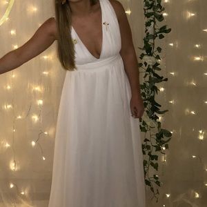 Heavenly Hues White Maxi Dress